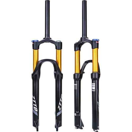 ZTTO Mtb Fork 29 27.5 26 Inch 120mm XC Suspension Air Plug Double Chambers Disc Brake Straight Tapered Steerer QR 9 X 100mm