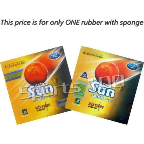 Yinhe Sun Max Tense Factory Tuned Pimples In Table Tennis PingPong Rubber rubber with Sponge The new listing