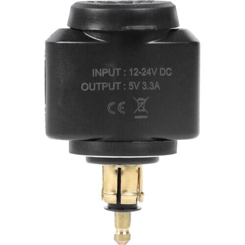 Motorcycle 3.1A Dual USB Charger for BMW Hella/DIN Powerlet Plug Power Outlet Adapter Parts Repalcement
