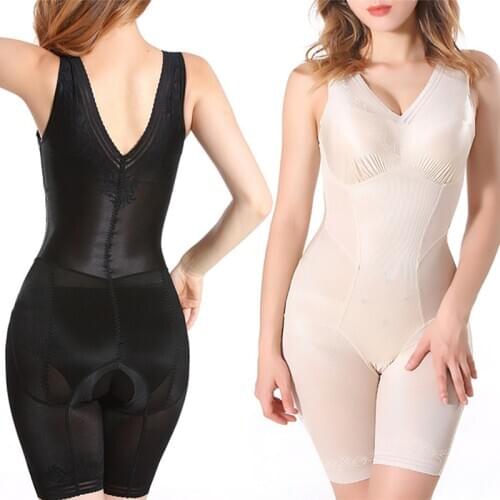 Waist Trainer Corrective Underwear Shapewear Bodysuit Tummy Control Thigh Trimmer Buttocks Push Up Woman Open Crotch Seamless