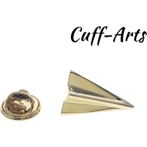 Brooch Lapel Pin For Men Badge Gold Paper Plane Lapel Pin Badge Novelty Lapel Pin Brooches By Cuffarts P10328