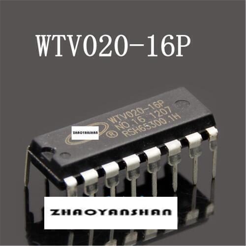 100pcs X WTV020-16P WTV020 DIP16 NEW Free Shipping