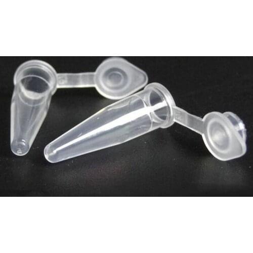 1000pcs/lot 0.2ml Clear Plastic Cone Centrifuge Tube for kinds of Laboratory Free Shipping