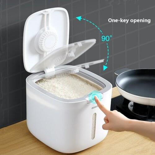 5/10KG Kitchen Nano Bucket Insect-proof Moisture-proof Sealed Rice Bucket Grain Pet Food Storage Container Rice Box