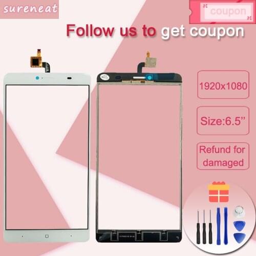 6.5'' Mobile Touch Screen Panel For Doogee Y6 Max Touch Screen Digitizer Panel Repair Parts Front Glass Lens Sensor Tools