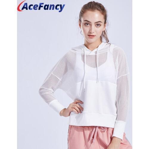 White Sport Shirt Long Sleeve Workout Shirts Energy Yoga Top Women Vital Crop Top Woman 17-29 Sports Tops Gym Women Gym Clothing