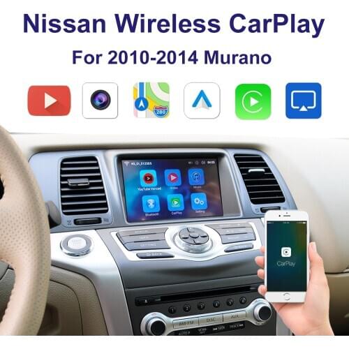 Wireless CarPlay&Android Auto Adapter interface for 2010-2014 Nissan Murano Multimedia iPhone Android Wireless Kit