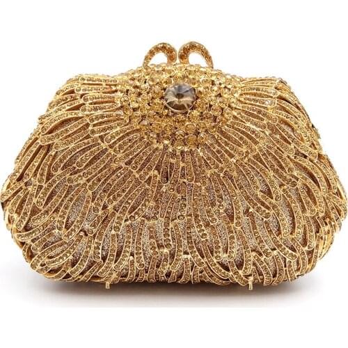 Elegant diamonds clutch rhinestone purses women crystal clutches bridal wedding party wallet purses small clutch