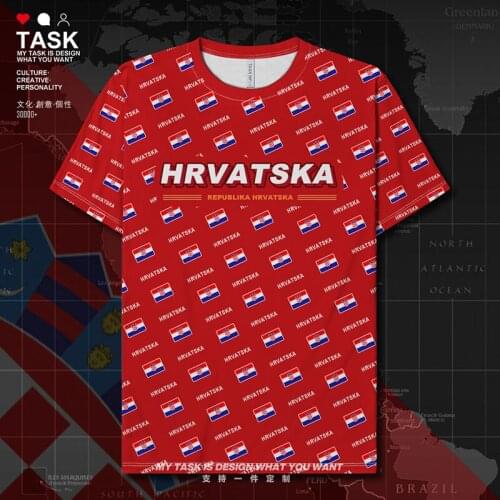 Croatia Hrvatska Croatian HRV Quick Dry t shirt tracksuit tops Running shirts t shirt for men Workout sports summer clothes