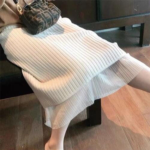 JWYLQ Knitted Pencil Skirts