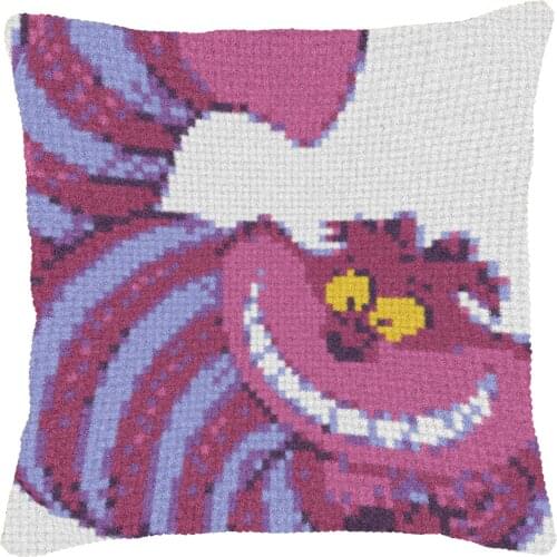 Cat DIY Latch Hook Rug Kit 3D Segment Embroidery Pillow Wool Cross Stitch