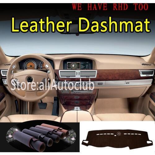 For BMW 7 Series G4 E65 E66 E67 E68 730D 740LI 750 760 Leather Dashmat Dashboard Cover Dash Mat Sunshade Carpet Car Styling auto