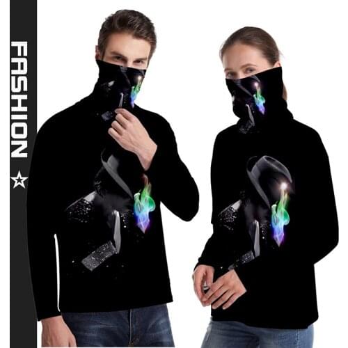 Michael Jackson Fashion Hip Hop Sport 3d Face Mask T-shirts Men Women T-shirt Tops Long Sleeve 3D T Shirts Tee Shirt Sweatshirts