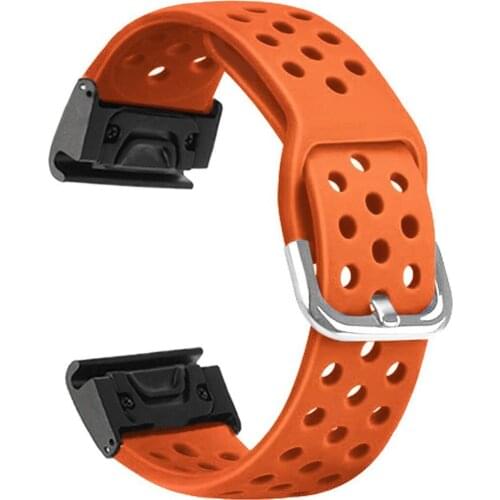 Metal Easy Fit Strap For Garmin Fenix 6X 6 6S Pro 5X 5 5Plus 3HR Forerunner 935 Silicone Breathabl Band Quick Release Wirstband
