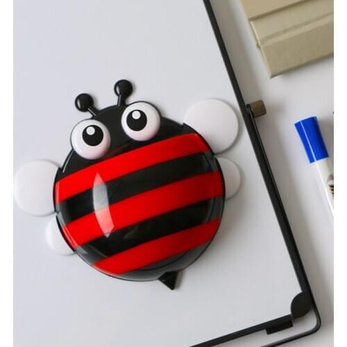 Cute Bee Fridge Magnet Magnetic Storage Box Whiteboard Pen Organizer Save Space Kitchen Container Holder
