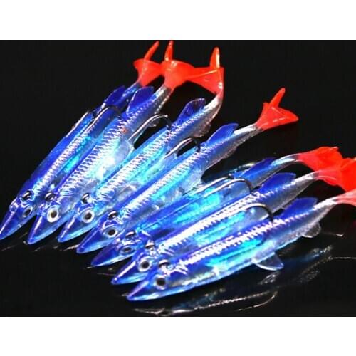 Minnow Artificial Fishing Lure Crank Bait Hooks Bass Fish Crankbait Tackle Tool Soft Lures Silicone Bait Goods For Fishing Sea F