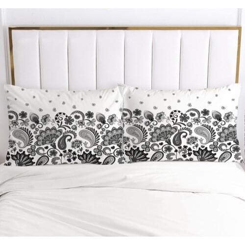 3D Printed White Decorative Pattern 100%Polyester Pillowcase Printed Home Decorative Pillowcse PillowCover Decoraion Bedclothes