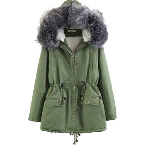 Novel New Womens Winter Big Fur Thick Windbreaker Parka Winter Long Hooded Fur Down Parka Loose Plus Size Female Jacket Coat