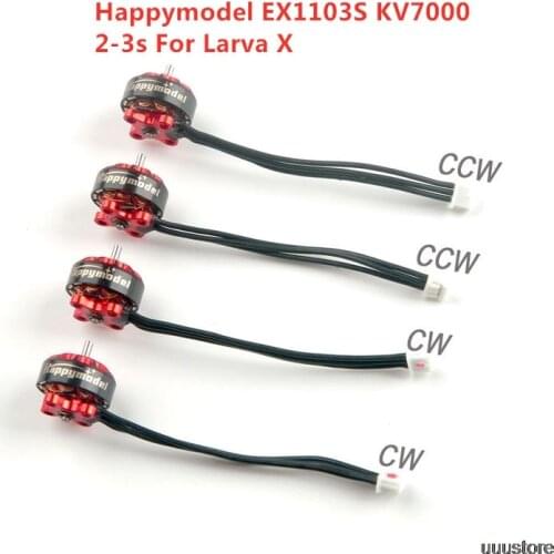 Happymodel Upgraded EX1103S 1103 7000KV 2-3S Brushless Motor for RC Drone FPV Racing Toothpick Mobula7 Larva X BetaFPV