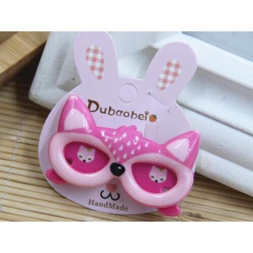 Pet Dog Hair Clips Pet Grooming Hair Accessories Bows acrylic cartoon cat rabbit eyeglass frame hair clip 20pcs/lot