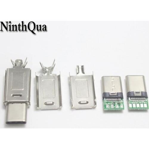 1/2/5set 9Pin USBC Type-C / Type C Fast Charging Data Transmission use to Connect DIY 3.0 2.0 Plug usb cable