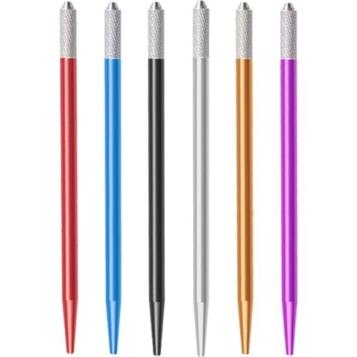 1PCs Permanent 3D Microblading Tattoo Pen Metal Manual Eyebrow Tattoo Supplies Eyebrow Makeup Tattoo Accessories