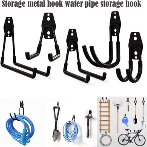 1Pc Stainless Heavy Duty Metal Hook Garage Organizer Wall Mount Bicycle Hanger Hooks Wall Mount Ladders Garden Tool Storage