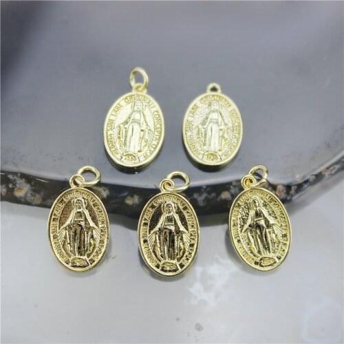 11*16mm 20pcs/lot High quality religion plating pendant,copper plated Virgin charm,necklace/bracelet accessories cheap whoelsale
