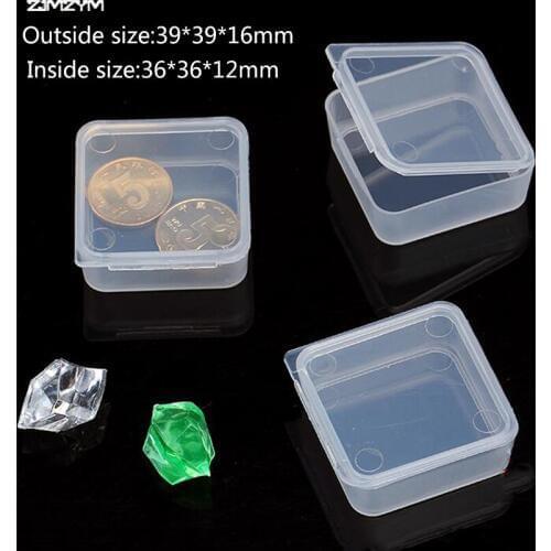 3PC/set New rectangle Portable Jewelry Tool Box Container Ring Electronic Parts Screw Beads Component Storage Box