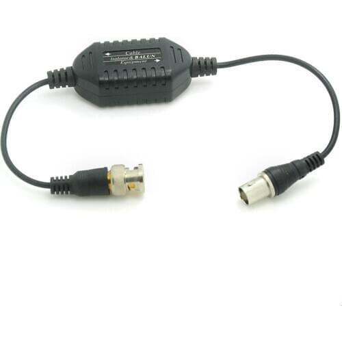 5x Ground Loop Isolator Video Balun Coaxial BNC Male to Female CCTV Anti-jam