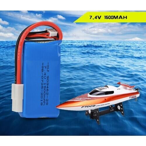 3pcs Battery For FT009 RC speed boat spare parts 7.4 V 1500 mah 903462 Battery
