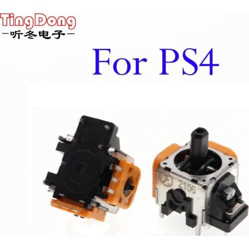 20pcs/Lot 3D Rocker Analog Joystick Replacement Yellow for Sony PlayStation 4 PS4 DualShock 4 Wireless Controller Con