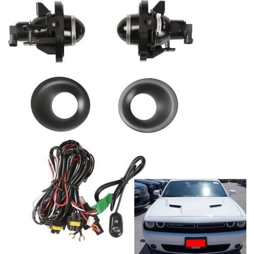 Areyourshop 2 Pair Replacement Fog Light Lamps For Challenger Grand Cherokee Durango Avenger Fog Light Kit Car Auto Accessories