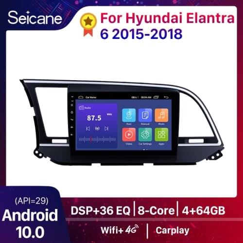 Seicane Car Multimedia Palyer For 2016 Hyundai Elantra 9 inch 2 Din Android 9.1 HD 1024*600 Touchscreen Car Radio Support Wifi