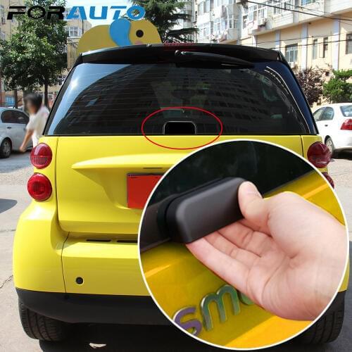 Car Rear Bumper Trunk Back Door Handle Sticker Auxiliary Knob Exterior Decoration For 09-14 Old Smart fortwo 451 Car Accessories