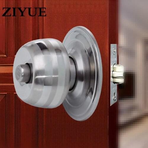 Free Shipping Stainless Steel 60mm 70mm Indoor Door Lock Wooden Door Spherical Lock