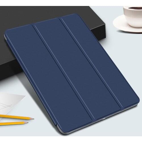 Auto Wake Up Sleep Tablet Cover for iPad Pro 2018 11 12.9 2020 2021 Pro 11 12 air4 10.9 inch Pure Color PU Leather Foldable Case