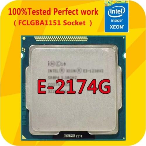 CPU E-2174G Intel Xeon CPU 2174G 3.8GHZ Quad-Core TDP 71W CPU Processor LGA1151 for E3 PRO SAMING V5 Motherboard
