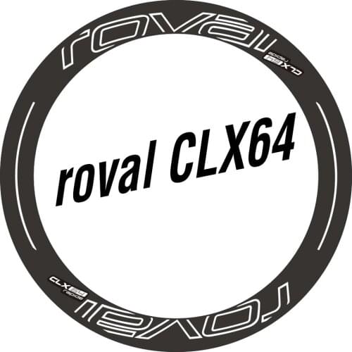 Two Wheel Sticker for Roval CLX 64 CLX64 Disc / Rim Brake Water Proof Sticker for Road Bike Race Cycling Bicycle Decals