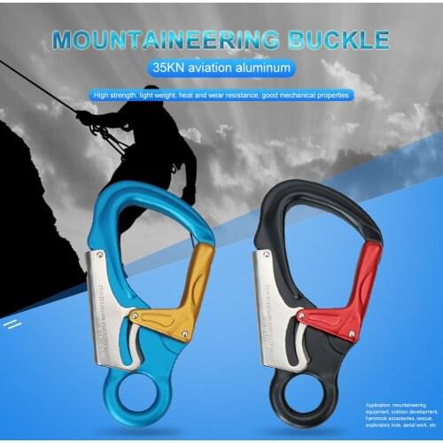 Aluminum Alloy Carabiner Outdoor Camping Climbing Safety Clip Buckle Hook Tool Camping Portable Outdoor Element