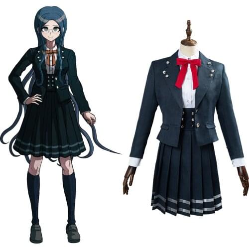 Danganronpa V3: Killing Harmony Cosplay Shirogane Tsumugi Cosplay Costume School Uniform Suit Halloween Party Fancy Dress