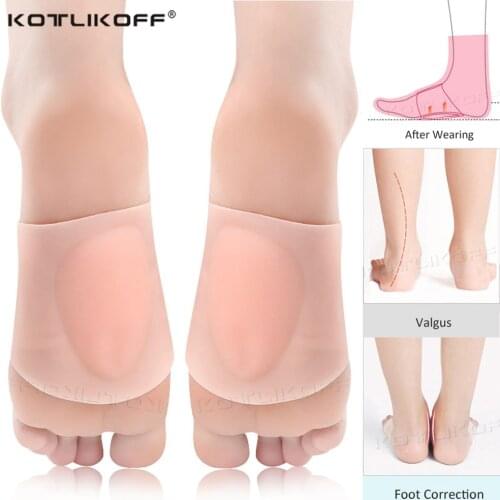 KOTLIKOFF Silicone Gel Arch Insole For Foot Massage Arch Support Insert Pads Soft Comfortable Bandage Type Relieve Walking Pain