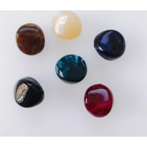 10pcs/lot new creative fashion irregular round resin charm connectors for diy earrings ball pendant jewelry making accessories