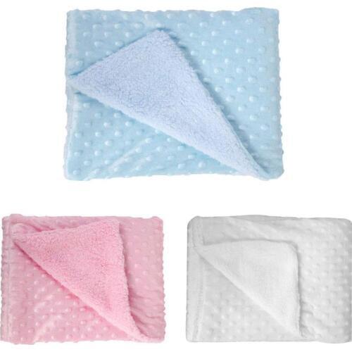 Soft Baby Blankets Warm Fleece Newborn Stroller Sleep Cover Cartoon Beanie Infant Bedding Quilt Swaddling Wrap Kids Bath Towel