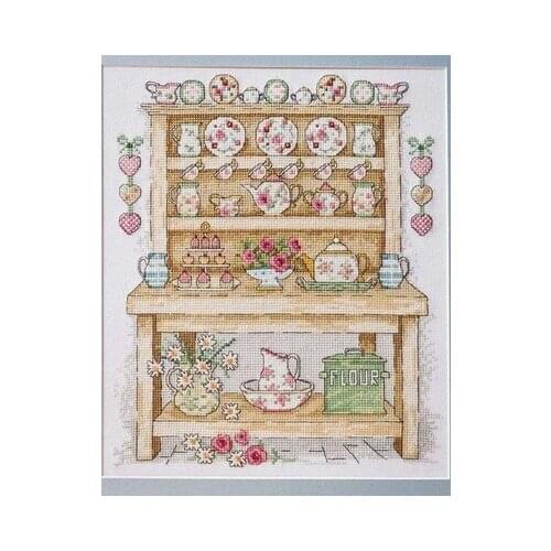 China Cabinet Cross Stitch Set Cross-stitch Kit Embroidery Needlework Craft Packages Cotton Fabric Floss