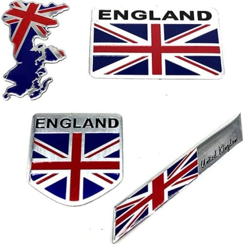 Motorcycle Racing Decal Car Decoration Sticker Motorcycle Racing Decal For England UK Flag Union Jack Shield Emblem Badge