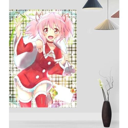 New Arrival Kaname Madoka Posters On The Wall Modern Anime/Movie/Abstract Rectangle Poster Silk Fabric Cloth Wall Art Unframed
