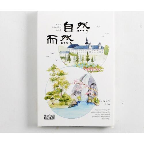 30 Sheets/Set Walk Into The Wild Postcard/Greeting Card/Message Card/Birthday Letter Envelope Gift Card