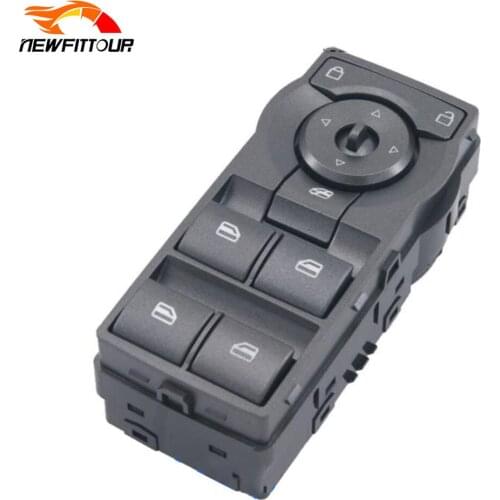 Power Window Control Switch Rearview Mirror Button for Holden Holden Commodore VE 2006- 2013 Grey with Green Illumination