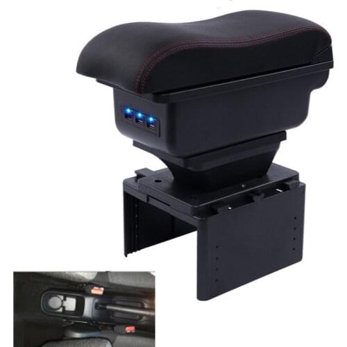 For citroen C3 armrest box central Store content box decoration products accessories With USB interface